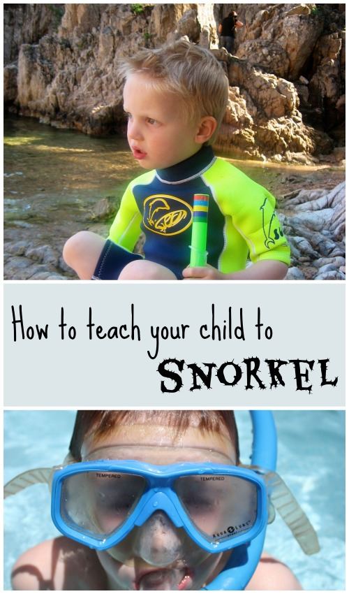 How to teach your children to snorkel
