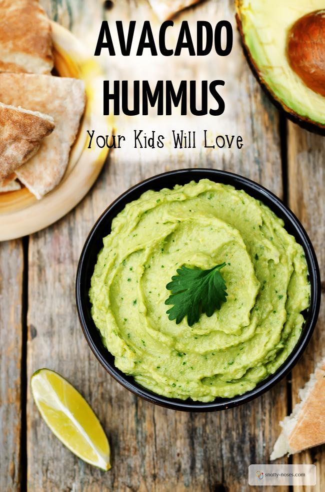 Healthy Avocado Hummus Recipe. This is an amazingly easy recipe that makes a great snack or healthy lunch idea. Your kids will love it.