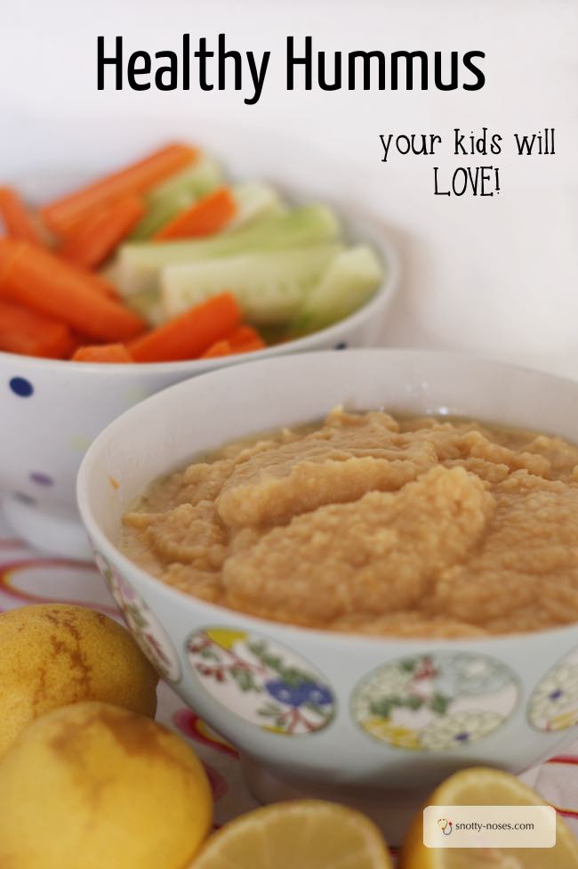 Hummus for kids, quick, easy and healthy. Hummus is a great way to provide your kids with healthy food that they will love. It's super quick to make too.