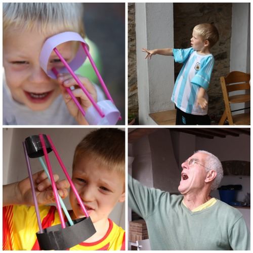 Quick and easy flying fun. An easy flying contraption that will take 10 minutes to make and hours of playing fun afterwards. An alternative to your traditional paper aeroplane. Great for a summer day when the sun is not shining.