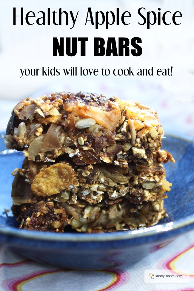 Healthy Apple Spice Nut Bars