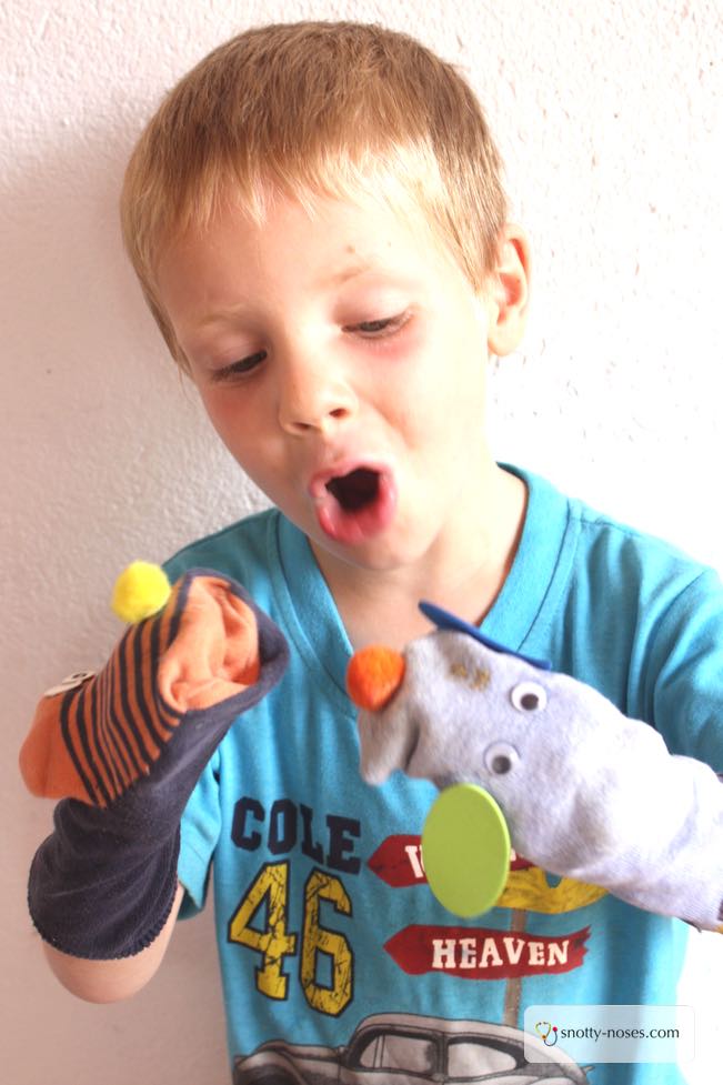 How to Make Easy Peasy Sock Puppets. A simple and easy activity that recycles old socks.