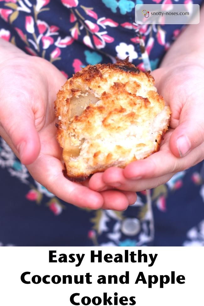 Easy Apple and Coconut Cookies, suitable for cooking with kids