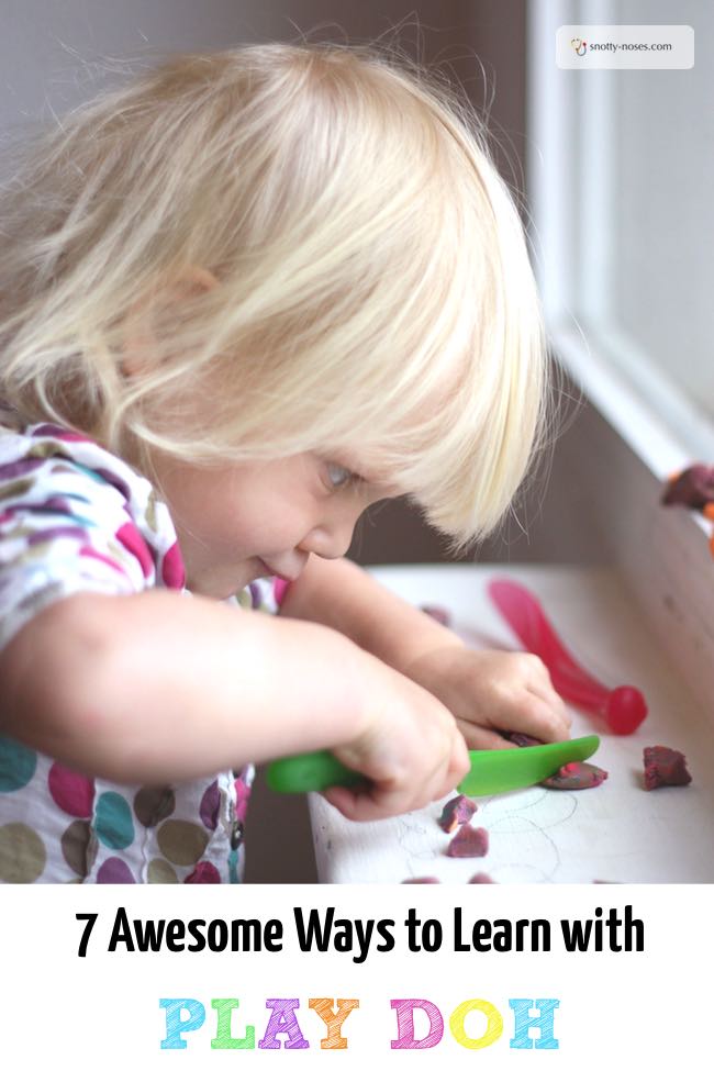 7 Awesome Ways to Learn with Play Doh. Have fun and learn with play dough.