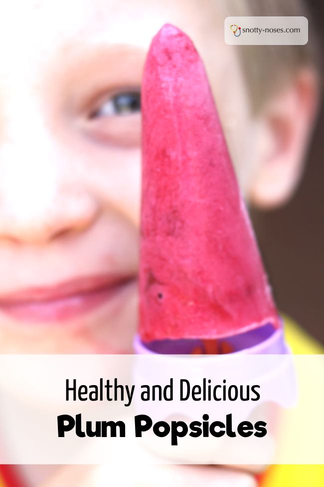 Plum Popsicle Recipe. Quick, easy and healthy