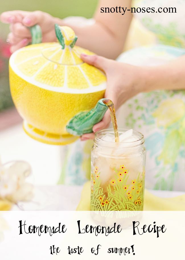 Homemade Lemonade Recipe. A healthy treat for your Kids