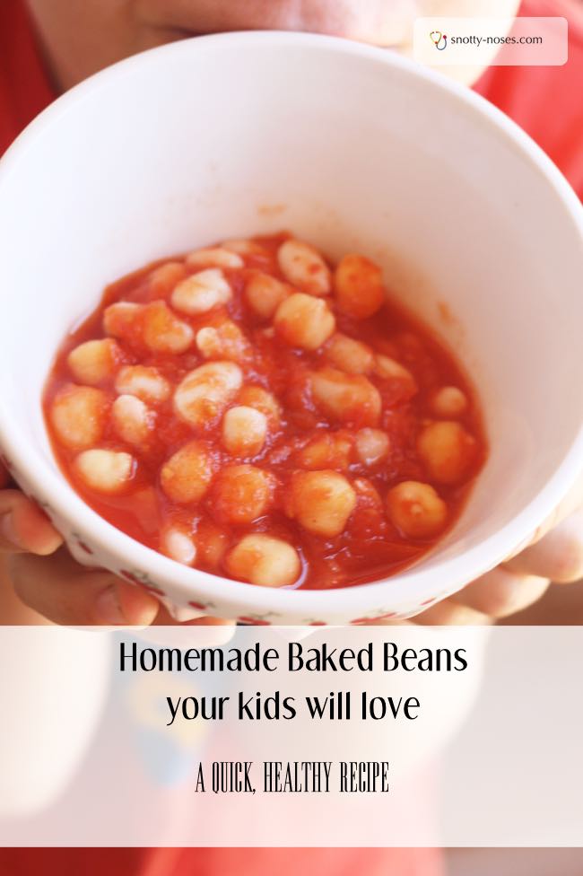 EHealthy Baked beans no sugar, no salt. Simple recipe, ready in 5 minutes. My kids LOVE this!.