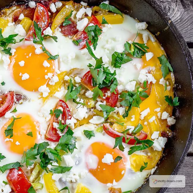 Huevos Rancheros Recipe. A really healthy egg breakfast that your kids will love.