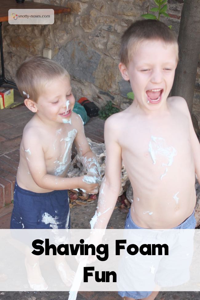 Shaving Foam Fun. A simple and fun activity to do with kids of all ages. Learn and Play