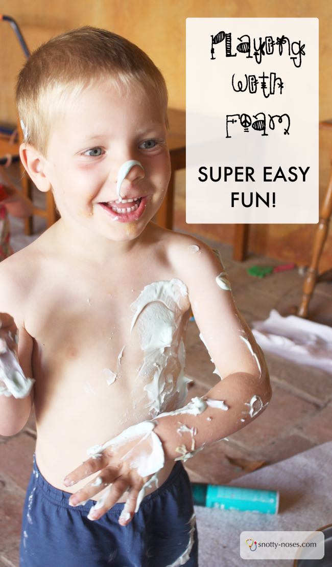 Shaving Foam Fun. A simple and fun activity to do with kids of all ages. Learn and Play