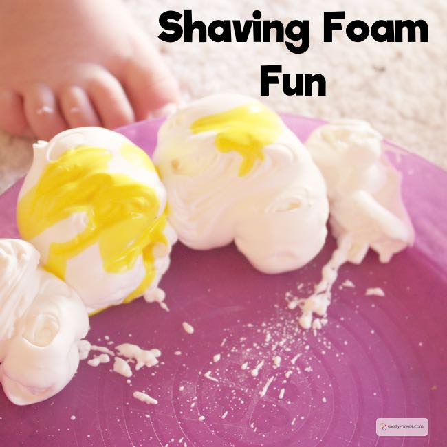 Shaving Foam Fun. A simple and fun activity to do with kids of all ages. Learn and Play