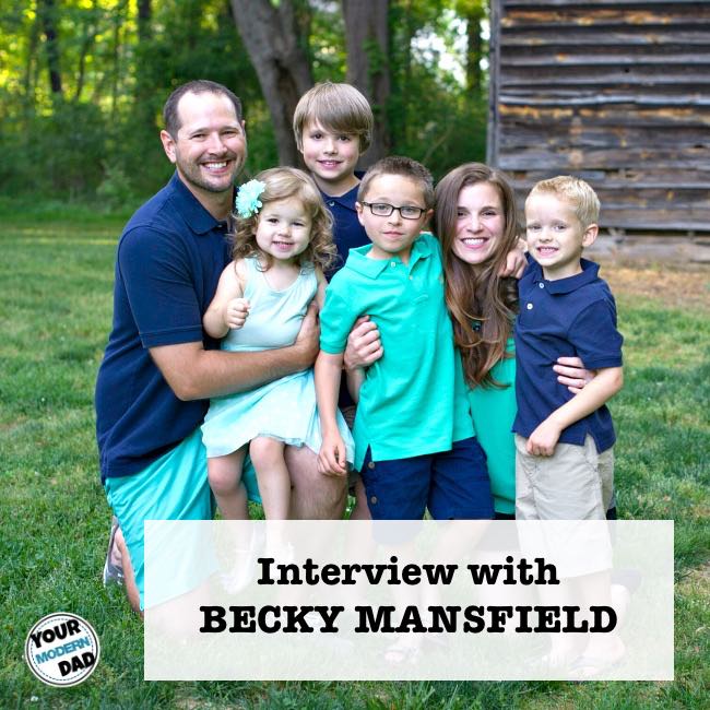 An Interview with Becky Mansfield on parenting, family life and happy children.