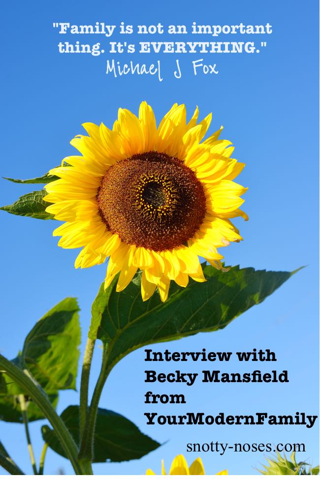 Family is everything. An interview with Becky Mansfield on family and raising children.