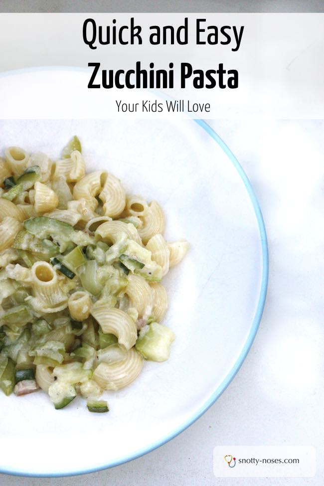 Creamy Zucchini (Courgette) Pasta Sauce. A quick, easy and healthy dinner or lunch recipe that your kids will love. 