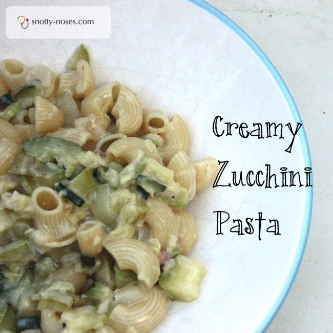 Creamy Zucchini (Courgette) Pasta Sauce. A quick, easy and healthy dinner or lunch recipe that your kids will love. 