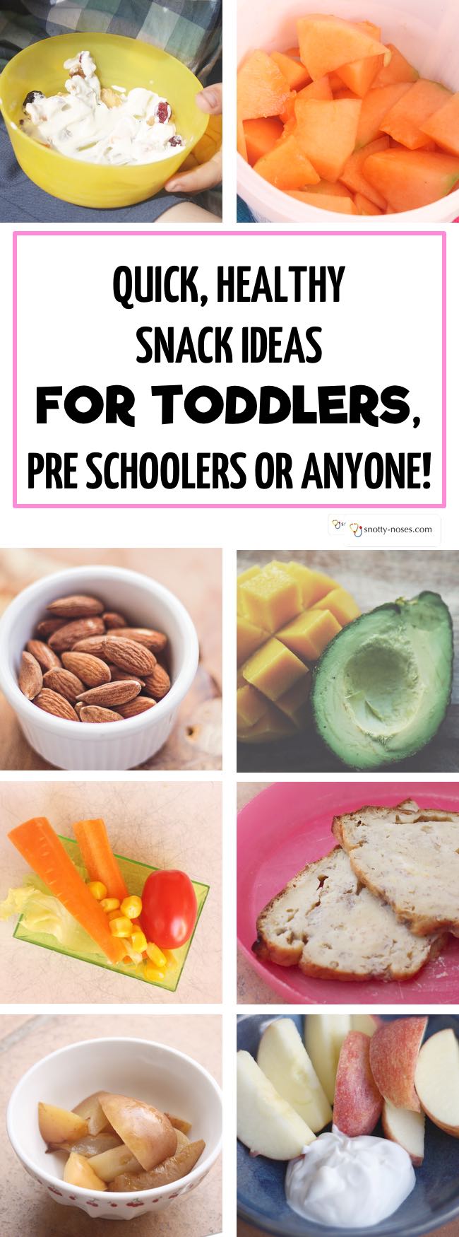 Quick Healthy Snacks for Toddlers and Young Kids