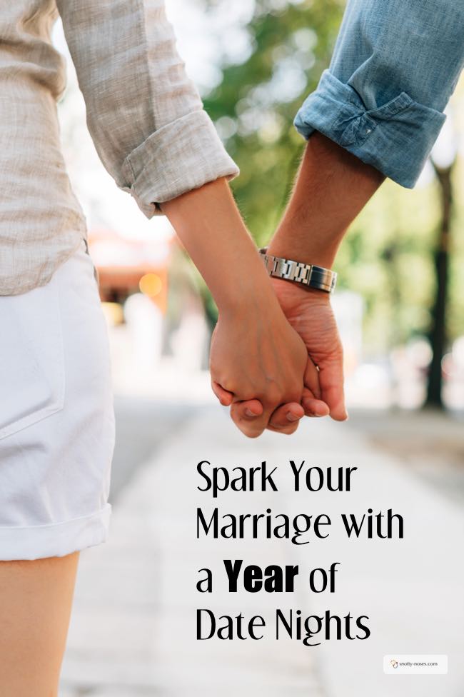 Spark Your Marriage with a Year of Date Night Ideas. It's so easy to let your life, marriage, even date nights become routine. Here are some awesome ideas to put the spark back into date nights