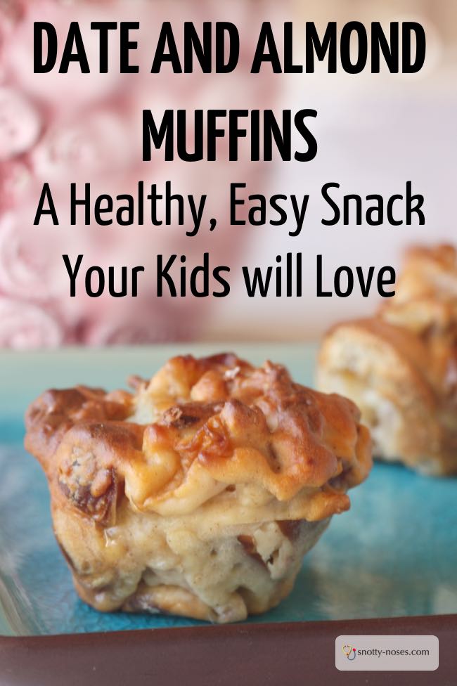 Easy Date and Almond Muffins that Won't Last Very Long. A really easy and healthy recipe that your kids will love making but love eating even more.