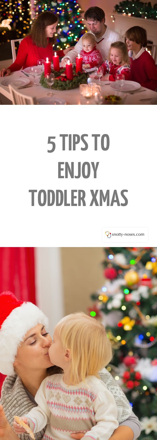 5 Tips to Enjoy Christmas With Your Toddler. Christmas is such an exciting time for toddlers but when routines go out the window, it can be really stressful. Some easy and simple strategies to help you stay on track and enjoy your toddler christmas