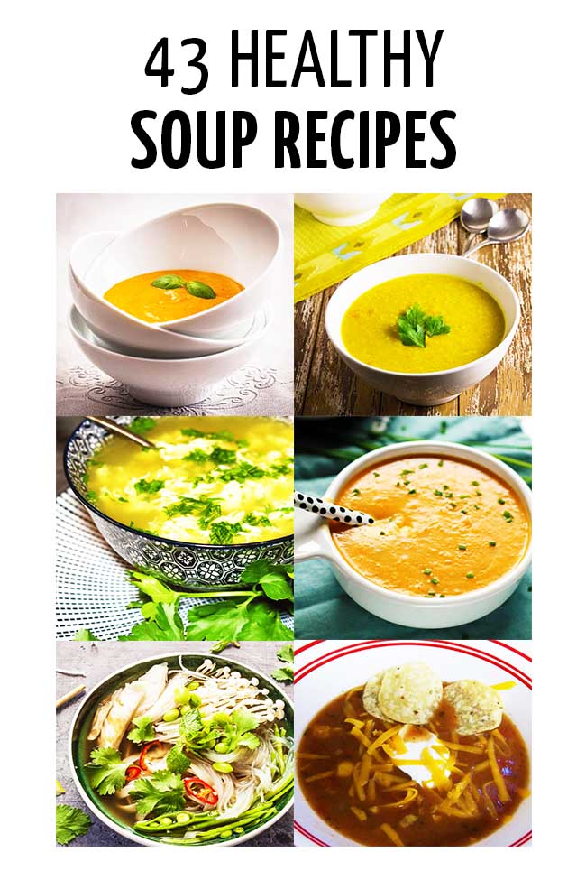 A collage of healthy soups #parenting #parenting #parents #parenthood #parentlife #toddlers #kids #healthyeatingforkids #happyhealthyeatingforkids #mealplanning #mealpreparation #healthymeals #foodpreparation #healthyfood