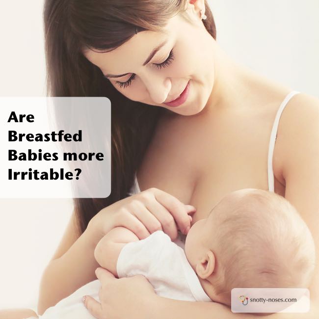 Are breastfed babies more likely to be irritable than bottle fed babies?