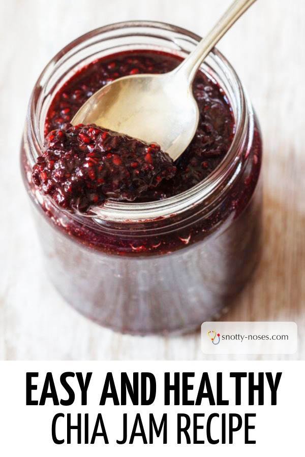 Easy and healthy chia strawberry jam recipe.